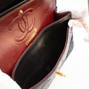 Chanel Classic Double Flap Small Lammleder Schwarz GHW