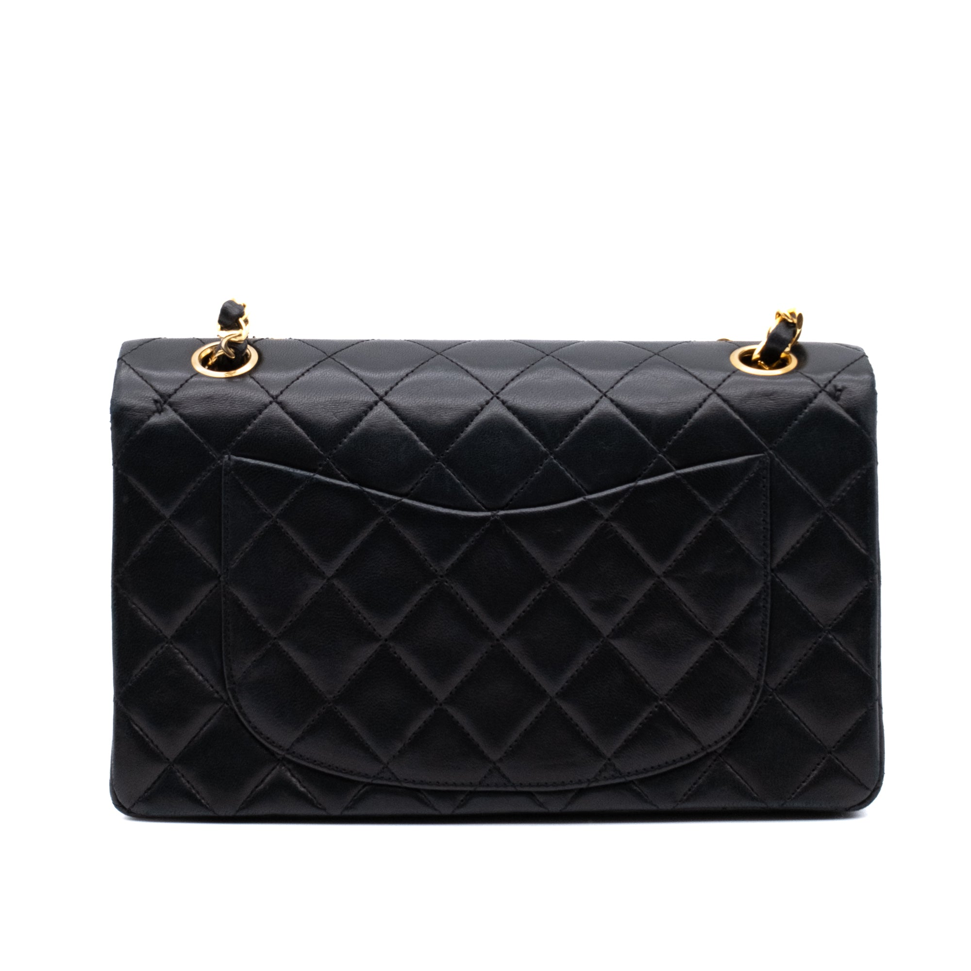 Chanel Classic Double Flap Small Lammleder Schwarz GHW