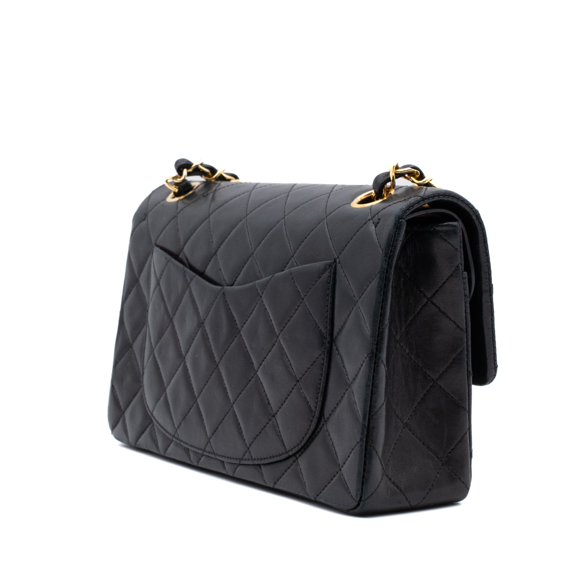 Chanel Classic Double Flap Small Lammleder Schwarz GHW