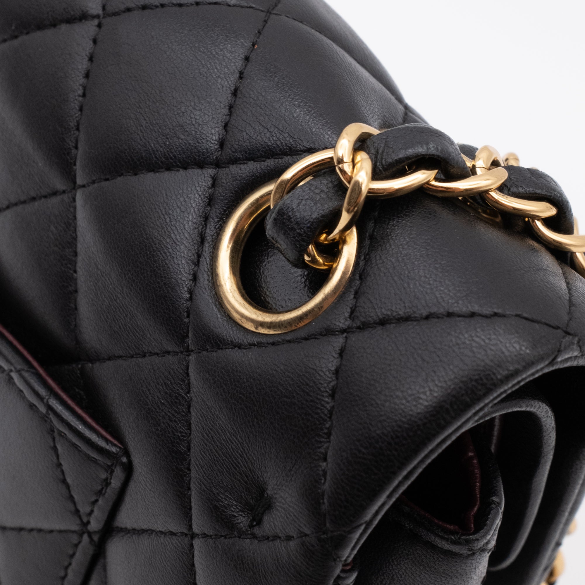 Chanel Classic Double Flap Small Lammleder Schwarz GHW