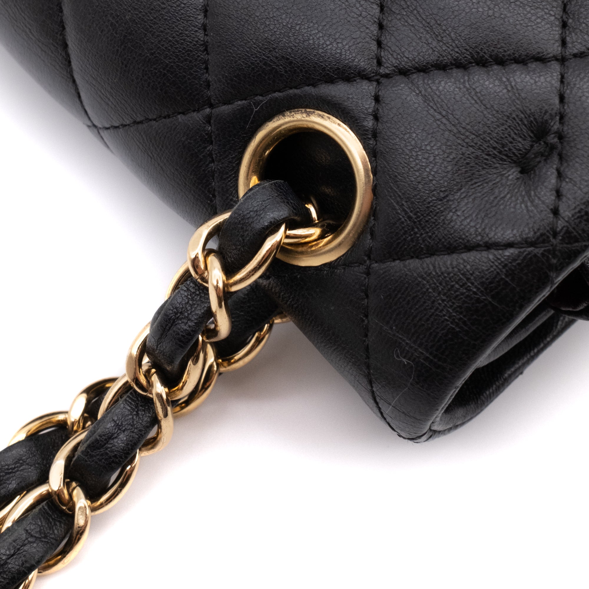 Chanel Classic Double Flap Small Lammleder Schwarz GHW