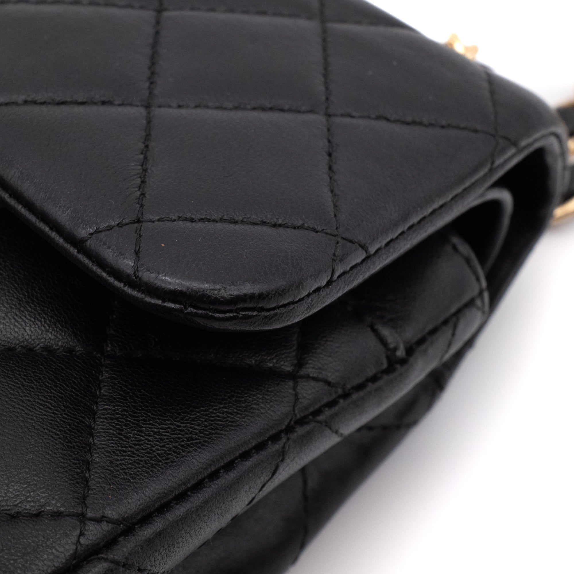 Chanel Classic Double Flap Small Lammleder Schwarz GHW