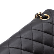Chanel Classic Double Flap Small Lammleder Schwarz GHW