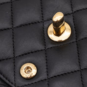 Chanel Classic Double Flap Small Lammleder Schwarz GHW