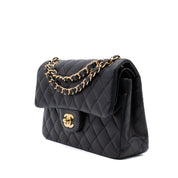 Chanel Classic Double Flap Small Lammleder Schwarz GHW