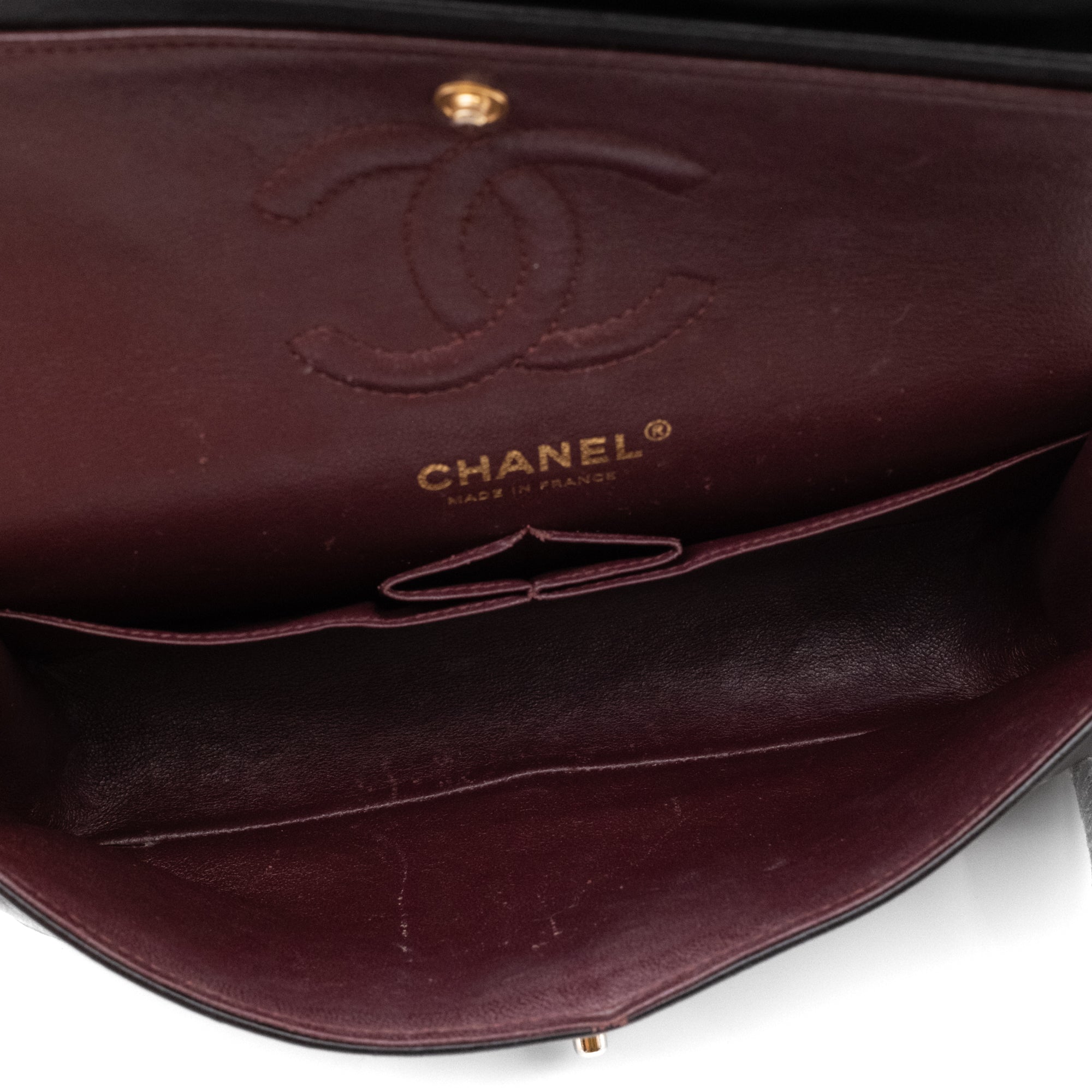 Chanel Classic Double Flap Small Lammleder Schwarz GHW