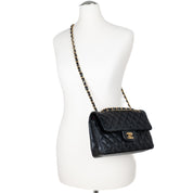 Chanel Classic Double Flap Small Lammleder Schwarz GHW