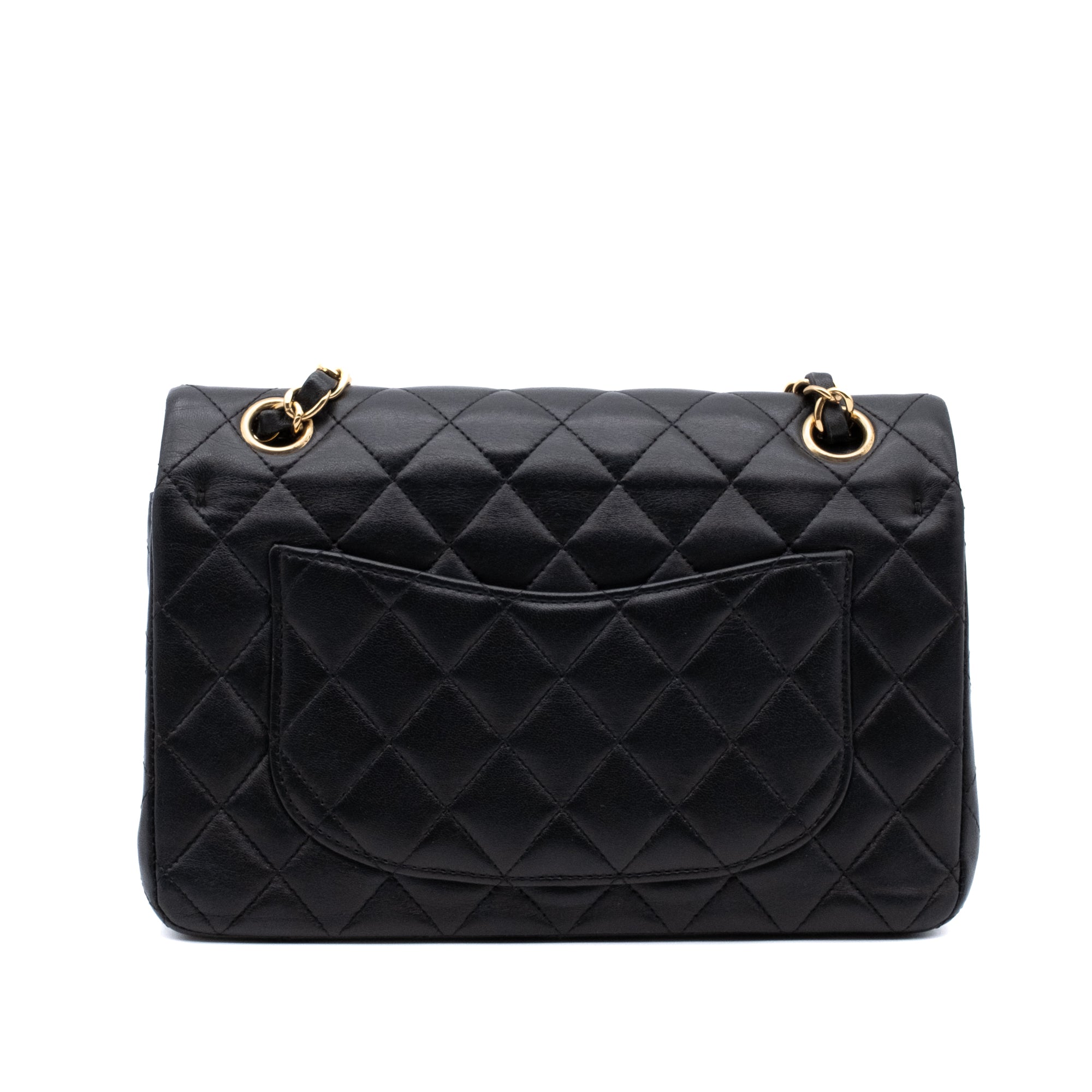 Chanel Classic Double Flap Small Lammleder Schwarz GHW