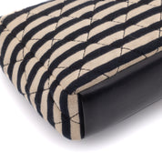 Chanel Classic Single Flap Small Jersey Rot Creme Navy GHW