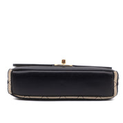 Chanel Classic Single Flap Small Jersey Rot Creme Navy GHW