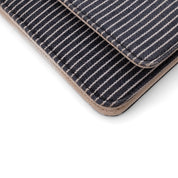 Chanel Wallet On Chain WOC Denim Streifen Navy Creme PHW