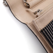 Chanel Wallet On Chain WOC Denim Streifen Navy Creme PHW