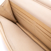 Chanel Wallet On Chain WOC Denim Streifen Navy Creme PHW