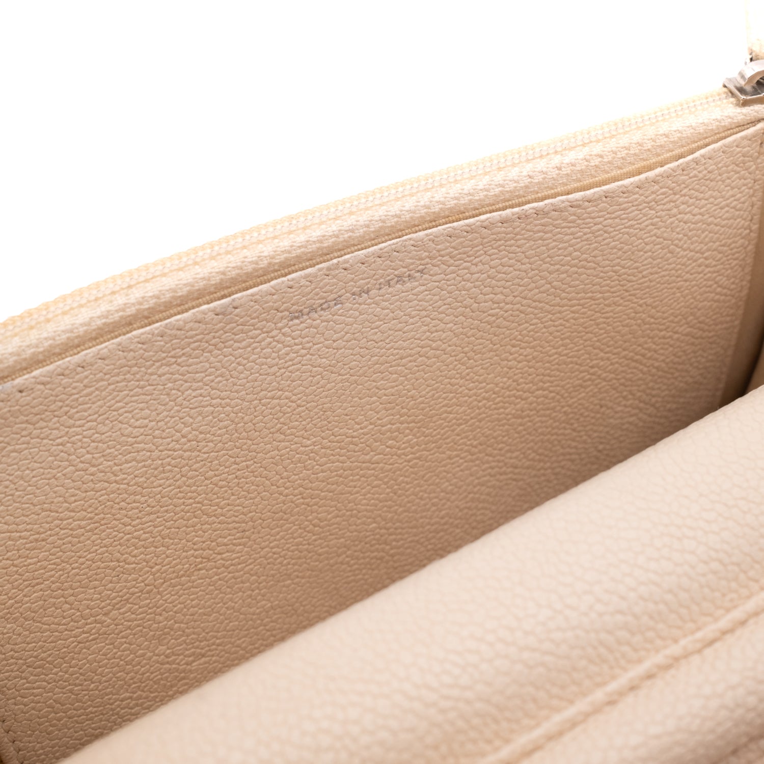 Chanel Wallet On Chain WOC Denim Streifen Navy Creme PHW