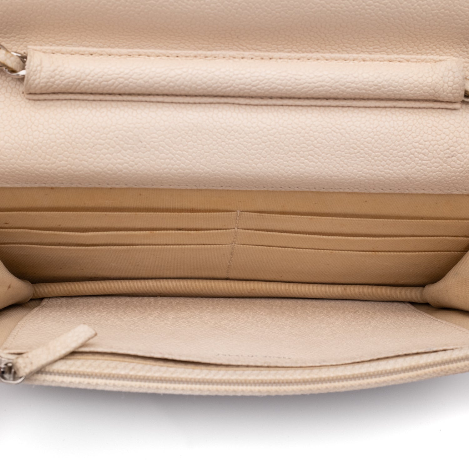 Chanel Wallet On Chain WOC Denim Streifen Navy Creme PHW