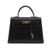 *Rare* Hermès Kelly 15 Micro Boxcalf Black Sellier