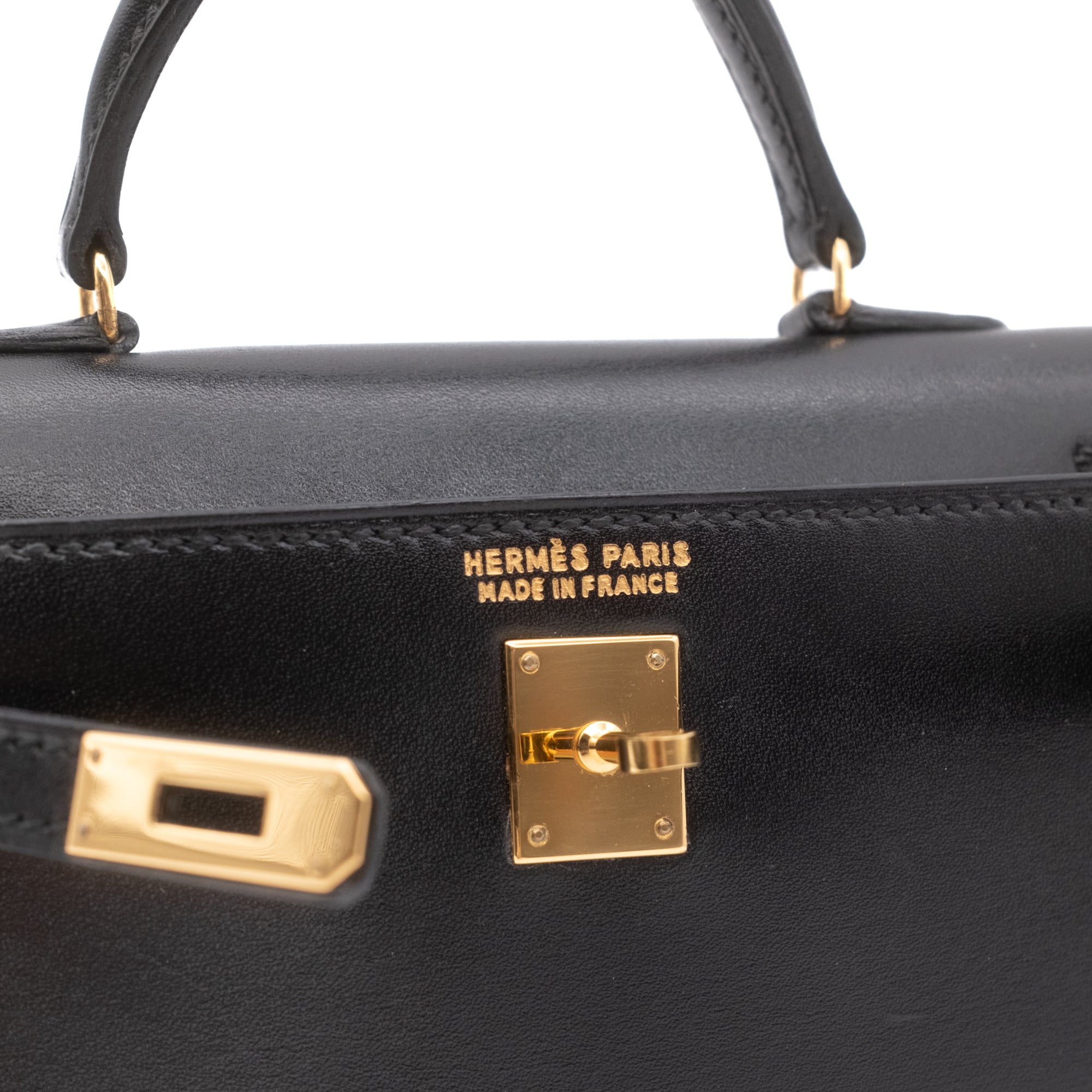 *Rare* Hermès Kelly 15 Micro Boxcalf Black Sellier