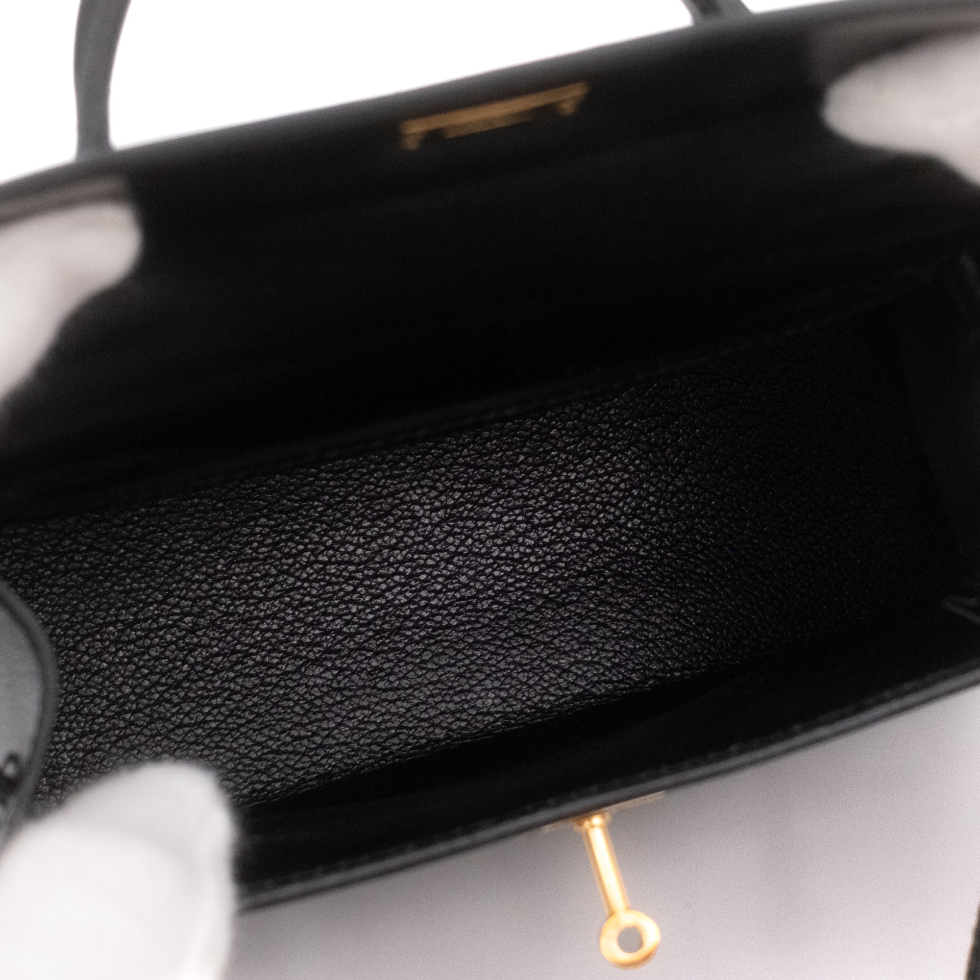 *Rare* Hermès Kelly 15 Micro Boxcalf Black Sellier