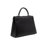 *Rare* Hermès Kelly 15 Micro Boxcalf Black Sellier