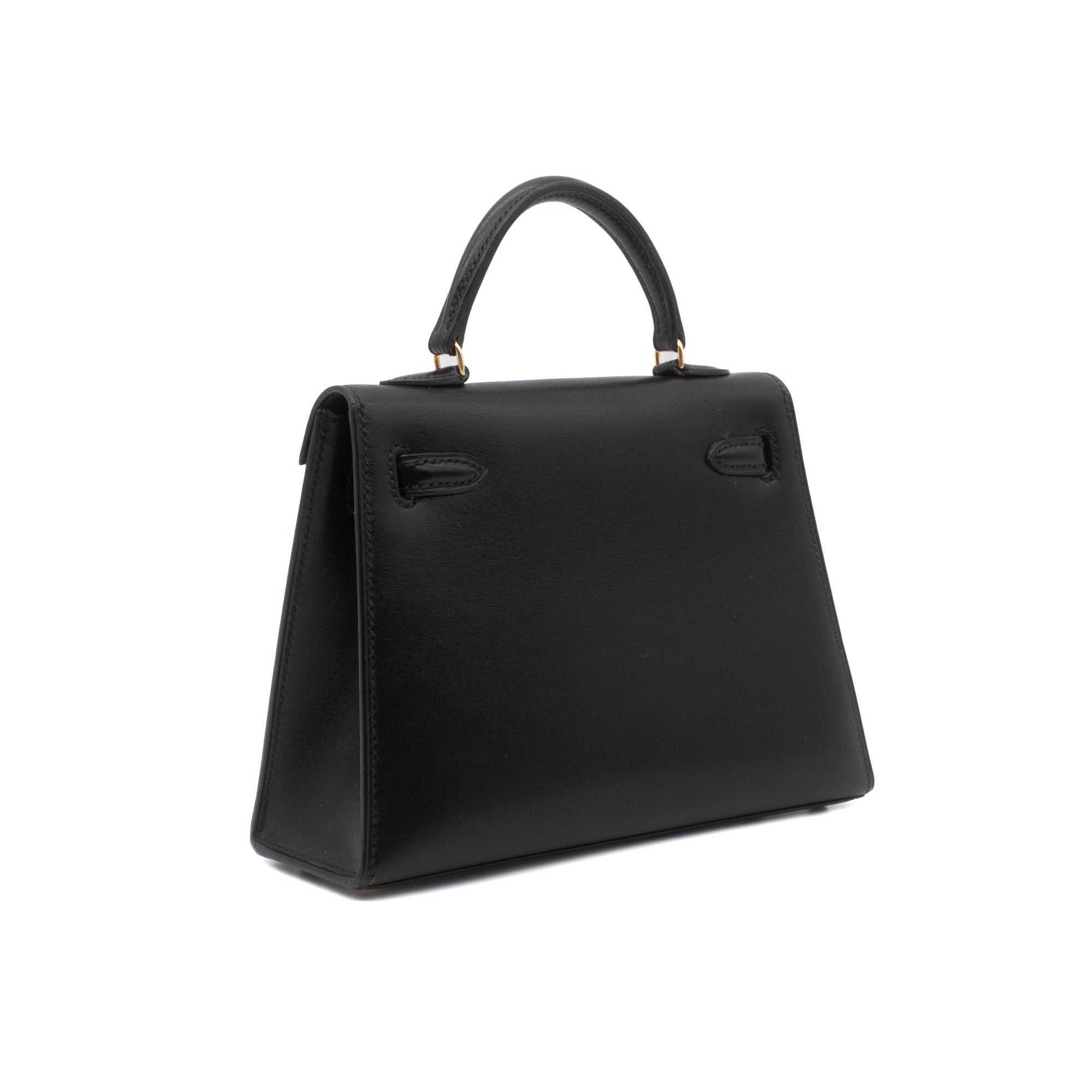 *Rare* Hermès Kelly 15 Micro Boxcalf Black Sellier