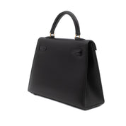 *Rare* Hermès Kelly 15 Micro Boxcalf Black Sellier