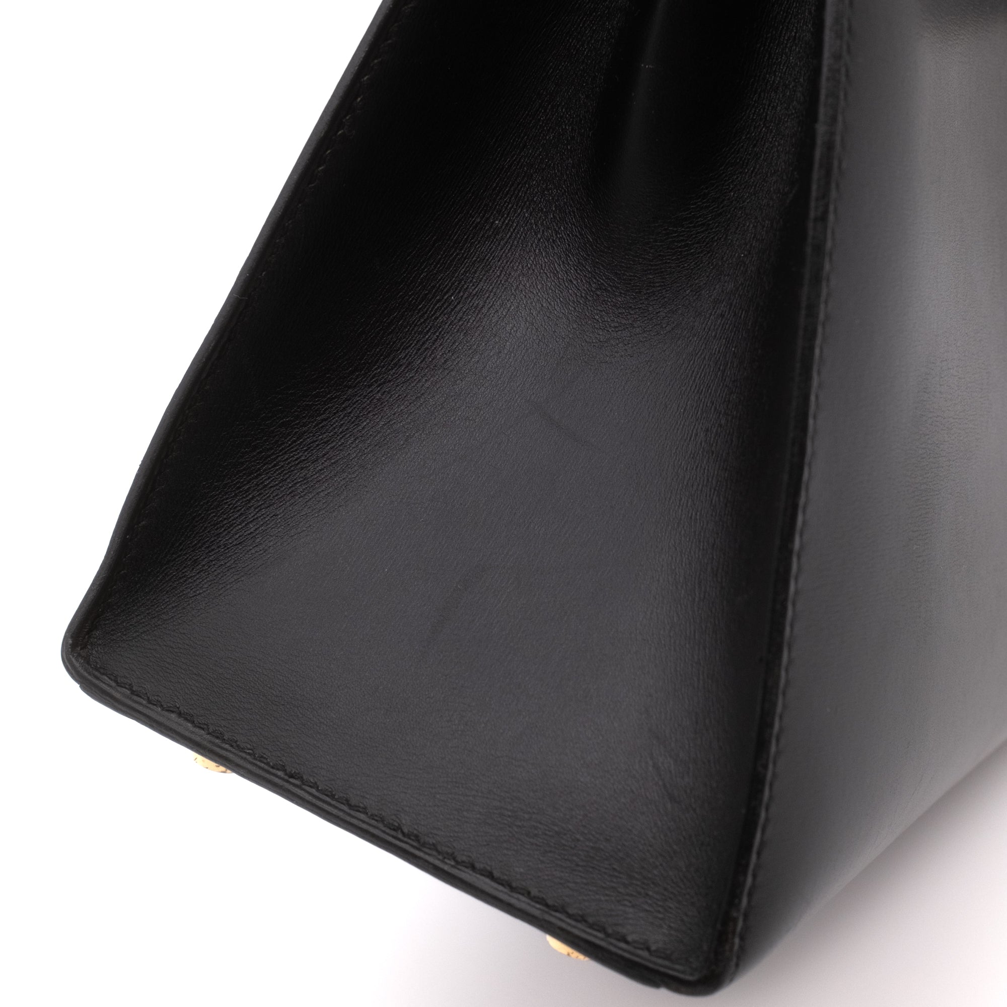 Hermès Kelly 28 Boxcalf Schwarz Sellier GHW