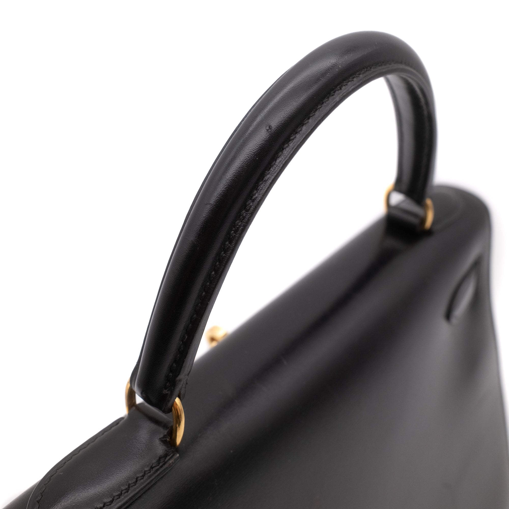 Hermès Kelly 28 Boxcalf Schwarz Sellier GHW