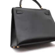 Hermès Kelly 28 Boxcalf Schwarz Sellier GHW