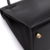 Hermès Kelly 28 Boxcalf Schwarz Sellier GHW