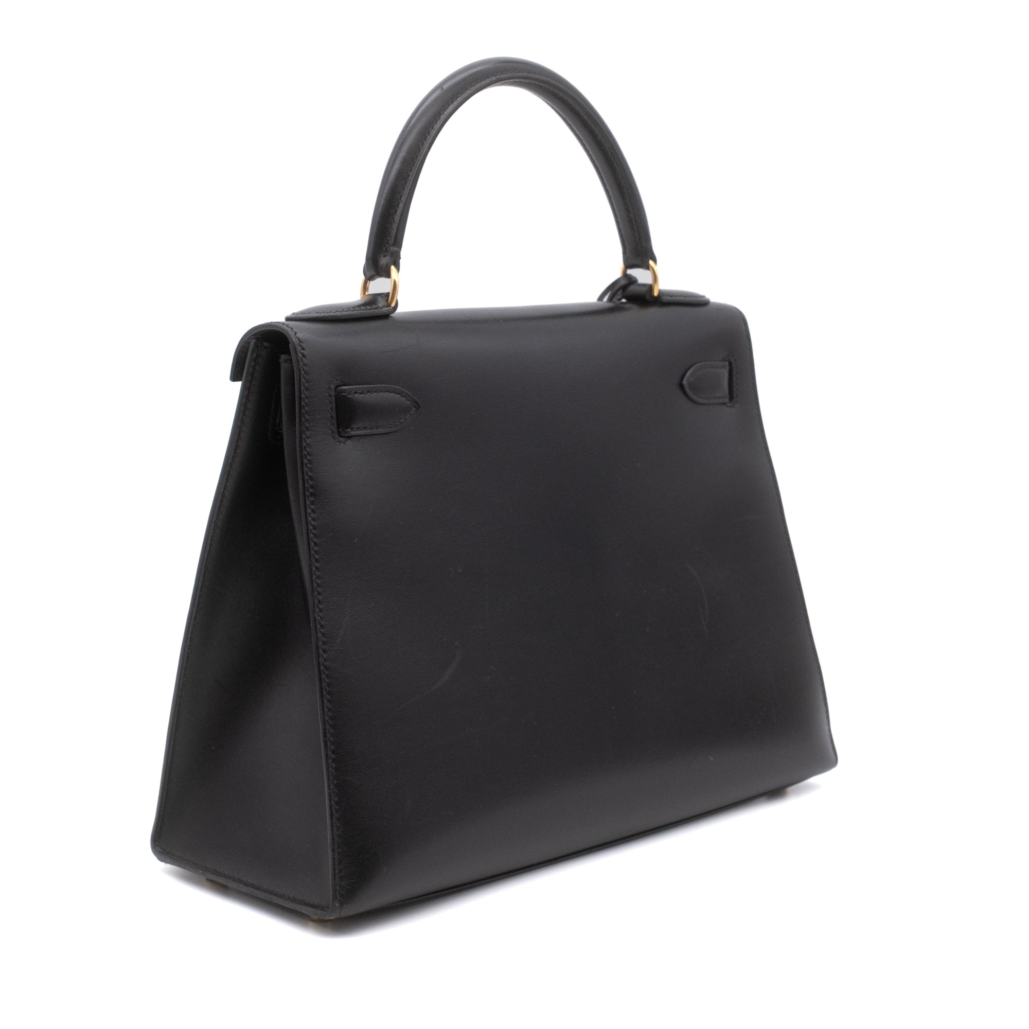 Hermès Kelly 28 Boxcalf Schwarz Sellier GHW