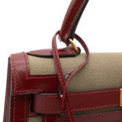Hermès Kelly 28 Etoile Boxcalf Khaki Rouge H Sellier GHW