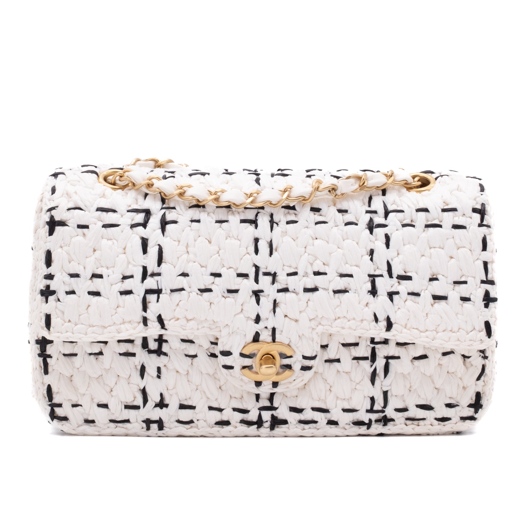 chanel-Classic-Single-Flap-Medium-bag-Raffia-Stroh-Tweed-weiss-schwarz-ghw-1.jpg