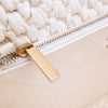 Chanel Classic Single Flap Medium Raffia Stroh Effect Tweed Schwarz Weiß GHW