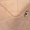 Chanel Cambon Bowling Bag Large Beige Schwarz Rectangle SHW