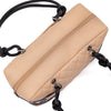 Chanel Cambon Bowling Bag Large Beige Schwarz Rectangle SHW