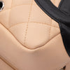 Chanel Cambon Bowling Bag Large Beige Schwarz Rectangle SHW