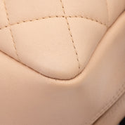 Chanel Cambon Bowling Bag Large Beige Schwarz Rectangle SHW