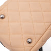 Chanel Cambon Bowling Bag Large Beige Schwarz Rectangle SHW