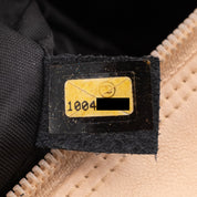 Chanel Cambon Bowling Bag Large Beige Schwarz Rectangle SHW
