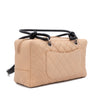 Chanel Cambon Bowling Bag Large Beige Schwarz Rectangle SHW