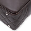 Chanel Cambon Bowling Bag Large Chocolate Rectangle SHW