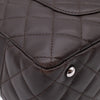 Chanel Cambon Bowling Bag Large Chocolate Rectangle SHW