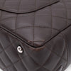Chanel Cambon Bowling Bag Large Chocolate Rectangle SHW