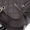 Chanel Cambon Bowling Bag Large Chocolate Rectangle SHW
