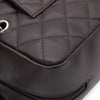 Chanel Cambon Bowling Bag Large Chocolate Rectangle SHW