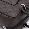 Chanel Cambon Bowling Bag Large Chocolate Rectangle SHW