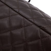 Chanel Cambon Bowling Bag Large Chocolate Rectangle SHW