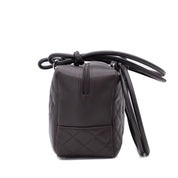 Chanel Cambon Bowling Bag Large Chocolate Rectangle SHW