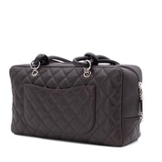 Chanel Cambon Bowling Bag Large Chocolate Rectangle SHW