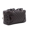 Chanel Cambon Bowling Bag Large Chocolate Rectangle SHW